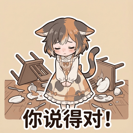 啾啾 Line Sticker - 你说得对