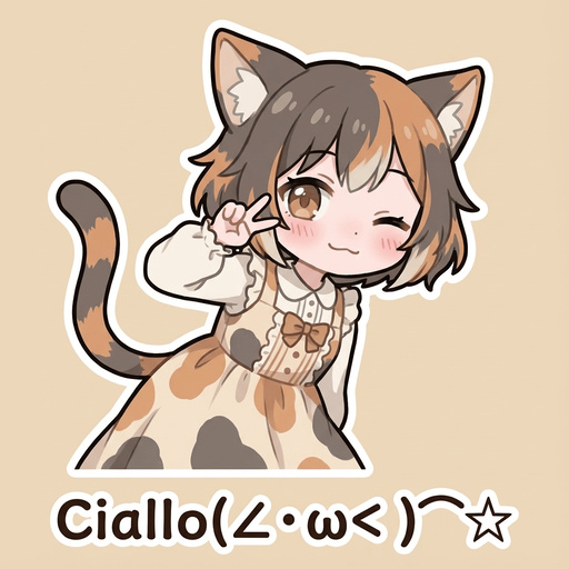 啾啾 Line Sticker - Ciallo