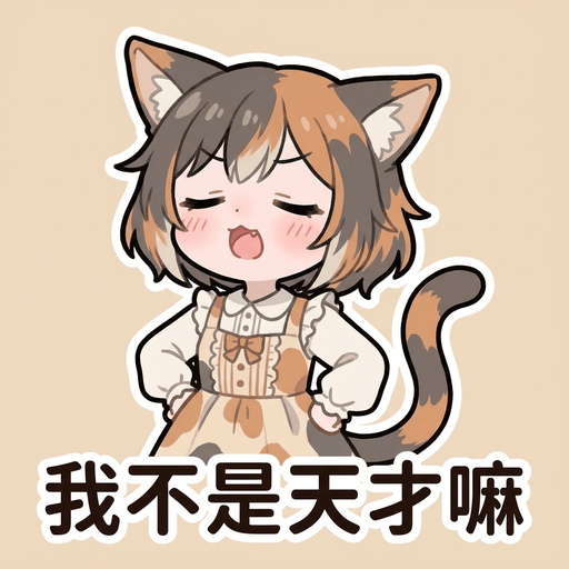 啾啾 Line Sticker - 我不是天才嘛