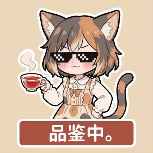啾啾 Line Sticker - 品鉴中